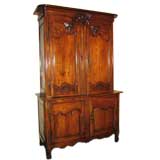 18th Century Normandy Oak Buffet a Deux Corps