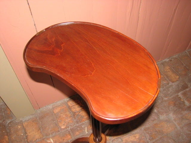 French Mahogany Kidney Shaped Table