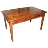 Small Early 19th Century French Walnut Farm Table