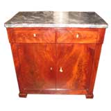 Charles X Mahogany Buffet Entre Deux