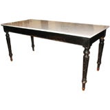 19th Century French Ebonized Pastry Table