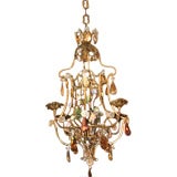 Antique French Chandelier a Panier