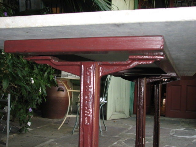Iron Exceptionally Long French Bistro Table