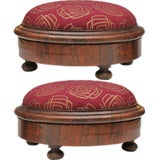 Pair of Diminutive Victorian Stools Pair of Diminutive Victorian Stools
