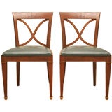 Pair of Regency Style Mahogany Chairs