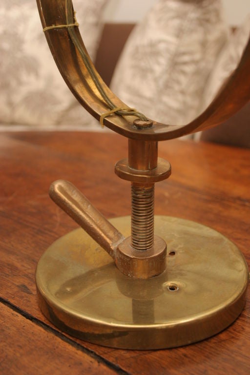 English Antique Nautical Brass Searchlight