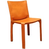 Cassina Cab Natural Leather Side Chair