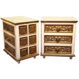 Vintage PAIR of 'Cherub' Commodes