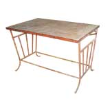 Slate Top Painted Iron Table 8