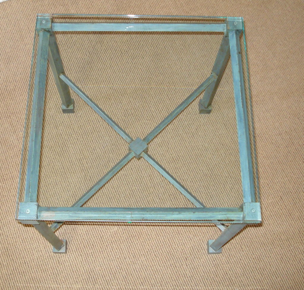 Steel 'Cube-Form' Table