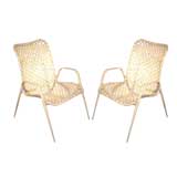 PAIR Resin "Rawhide" Chairs