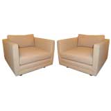 PAIR of Harvey Probber Cube Chairs