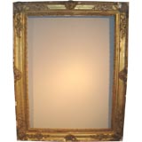 Antique Large Gilt Wood Mirror