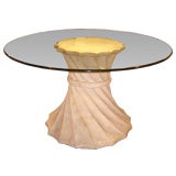 Plaster Composition Pedestal Table