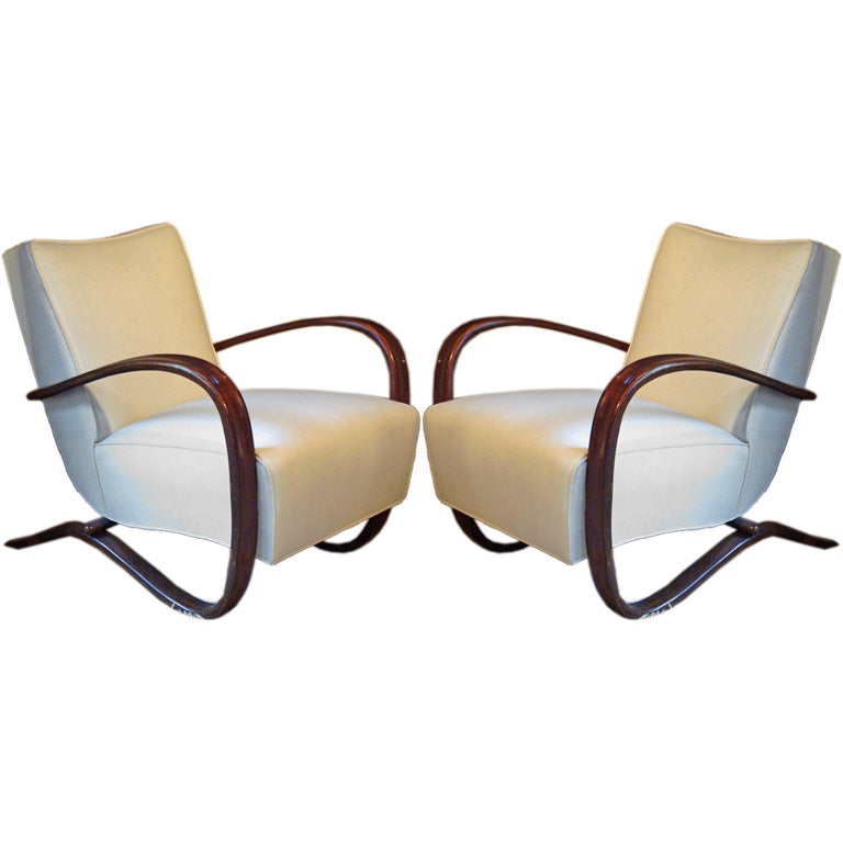 Pair of Armchairs by Jindrich Halabala, Model 269