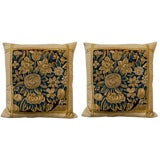 Pair of Flemish Tapestry Pillows