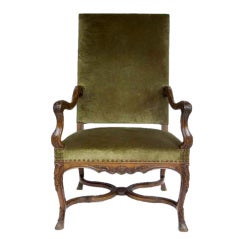 Antique Regence Walnut Armchair