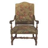 Gobelins Tapestry Walnut Armchair