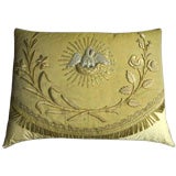 Antique 19th C French Ecclesiastic Fragment Pillow