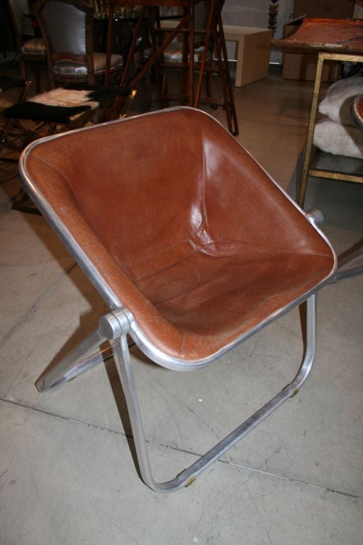 Pair of 70's Piretti "Plona" Folding Chairs