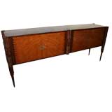 40's Pierluigi Colli Carved Oak Long Buffet