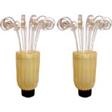 Pair of Large 40's Murano Lamps