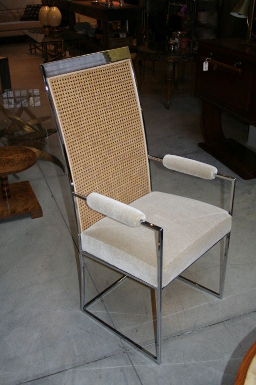 Set of Six High Back Chairs by Milo Baughman