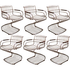 Set of 6 Rinaldi Armchairs