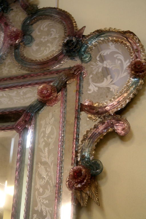 Italian Stunning 19h Century Venetian Mirror