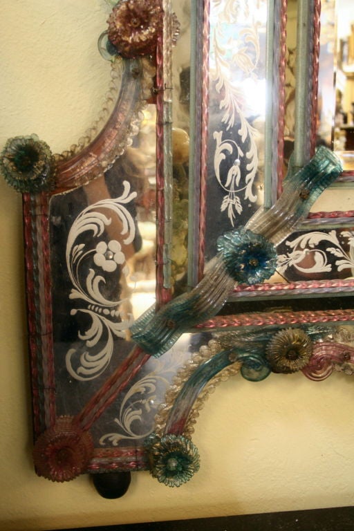 19th Century Stunning 19h Century Venetian Mirror