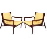 Pair of Rosewood Armchairs