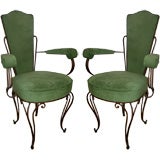 Antique Pair of 20's French Armchairs