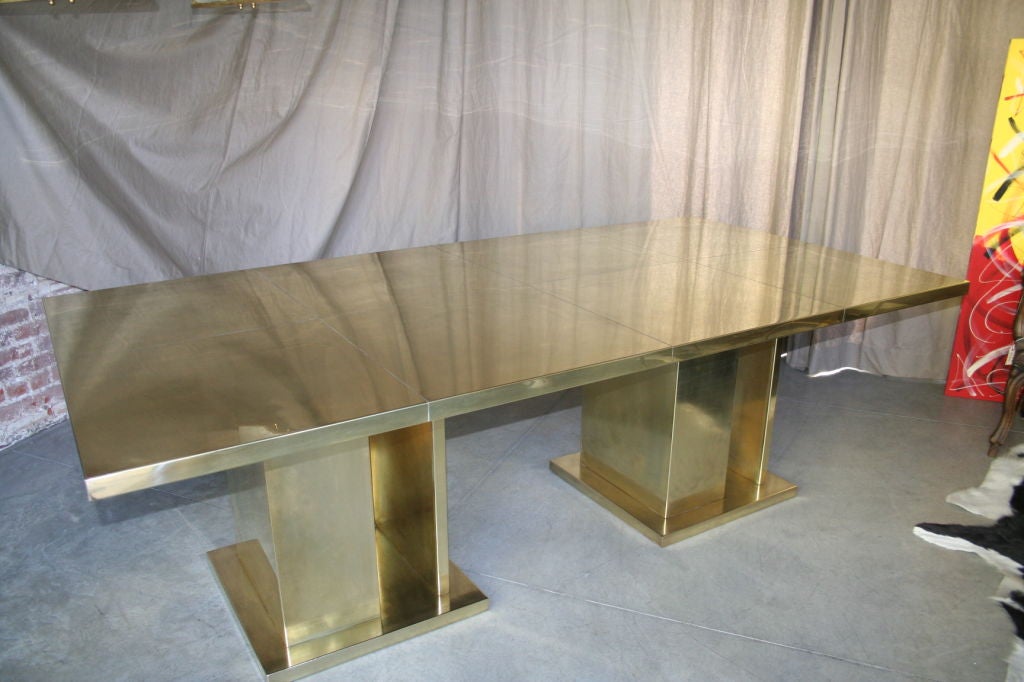 Mid-20th Century Spectacular 60's Cittone Brass Dining Table