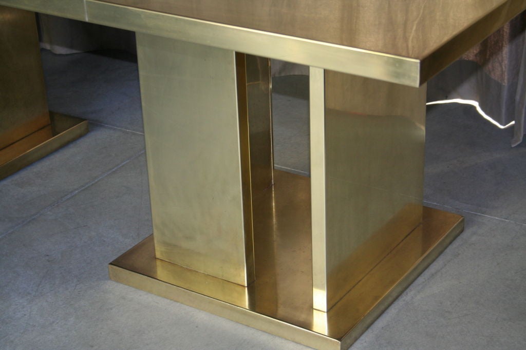 Spectacular 60's Cittone Brass Dining Table 1