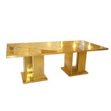 Spectacular 60's Cittone Brass Dining Table