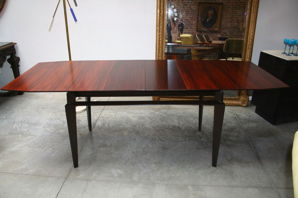 Italian Elegant 50's Dining Table and Six Chairs by Vitorio Dassi