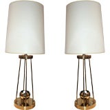 Vintage Pair of 70's Italian Lamps by Torino Lamps