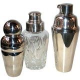 Set of Three Cocktail Shakers