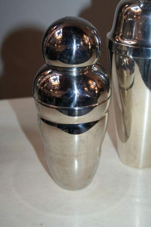 German Set of Three Cocktail Shakers