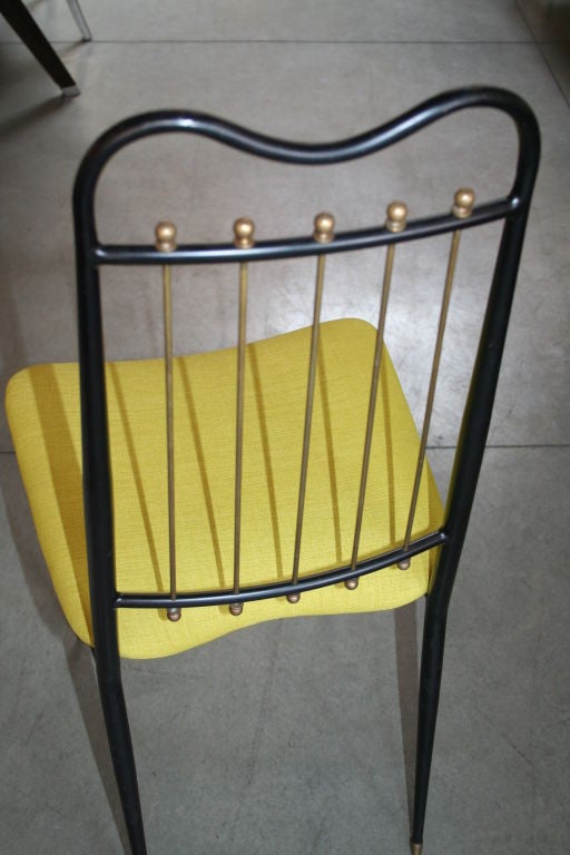 Brazilian Six High-Back Metal Chairs by Artacho Jurado