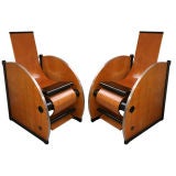 Pair of Unusual French 30
s Armchairs