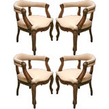 Set of Four 19th c. Italian Armchairs