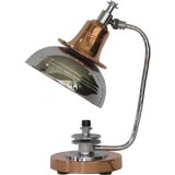 Art Deco Streamline Pivoting Table Lamp by Markel