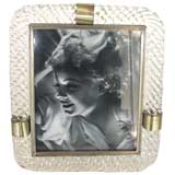 Glamorous Murano Twisted Rope Glass Picture Frame