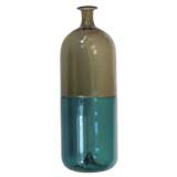 Vintage Signed Tapio Wirkkala Fused Glass Bottle for Venini