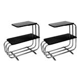 Alfons Bach Pair of Art Deco Streamline Side Tables for Lloyd's
