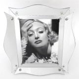 Glamorous Art Deco Mirror and Glass Picture Frame
