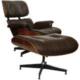 Eames Original Rosewood 670 Lounge Chair and 671 Ottoman Cocoa