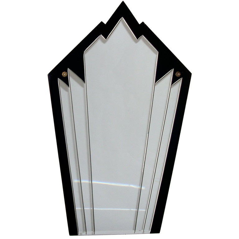 Original 1930's Art Deco Skyscraper Mirror