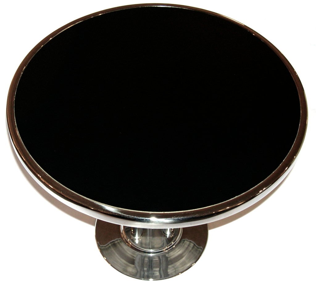 American Art Deco Streamline Side Table by Wolfgang Hoffman for Howell